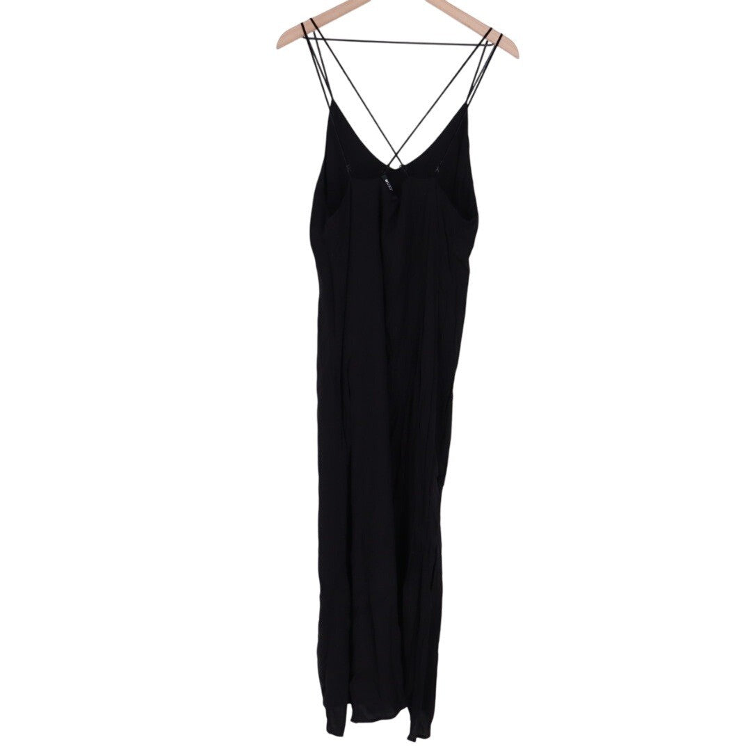 JOES JEANS Black Spaghetti Strap Maxi Dress Size L