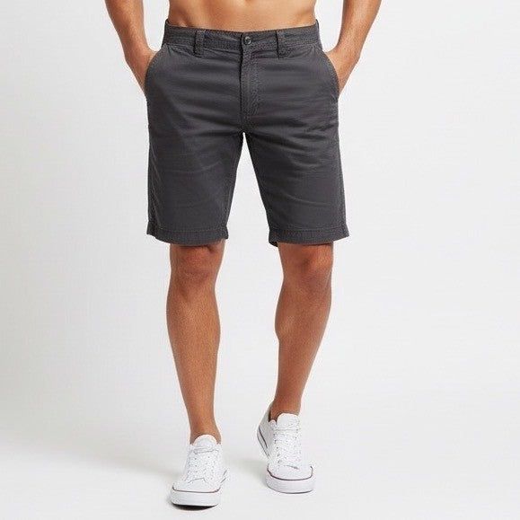 Columbia Birch Forest II Chino Short Mens 32 Gray Cotton Zip Fly Slash Pockets