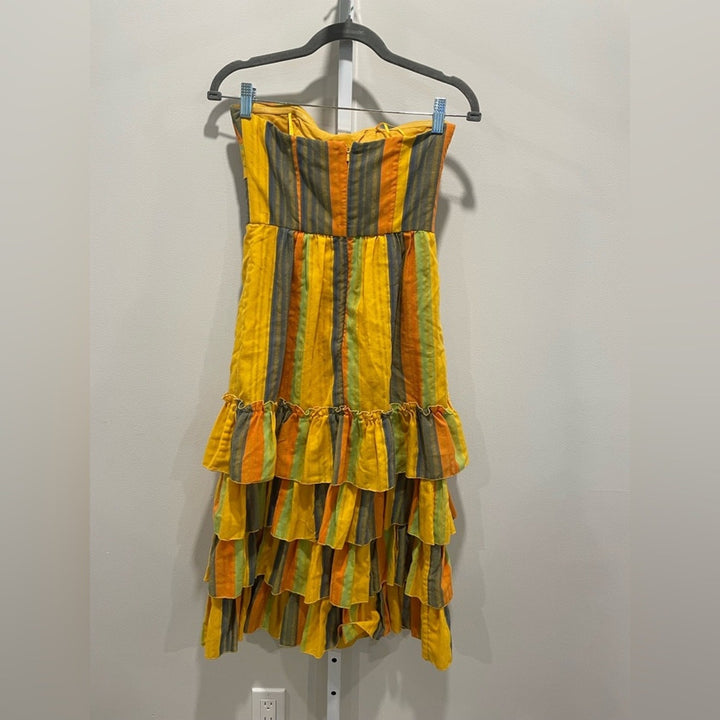 La Maison Talulah Strapless Imperial Midi Dress Size XS