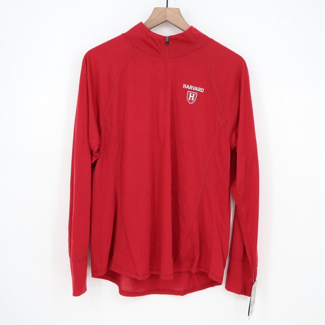 Colosseum Harvard University Athletics Womens XL Quarter Zip Pullover Red