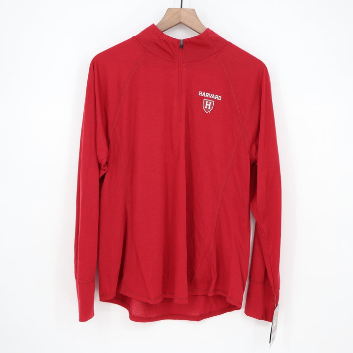 Colosseum Harvard University Athletics Womens XL Quarter Zip Pullover Red