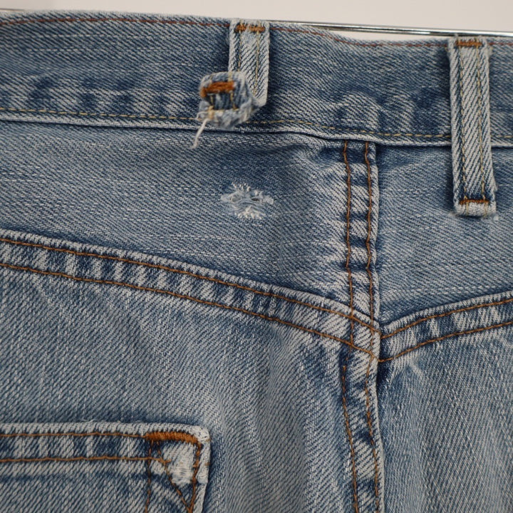 Signature by Levi Strauss Jeans Women 34x32 Blue Denim Distressed Loose Straight