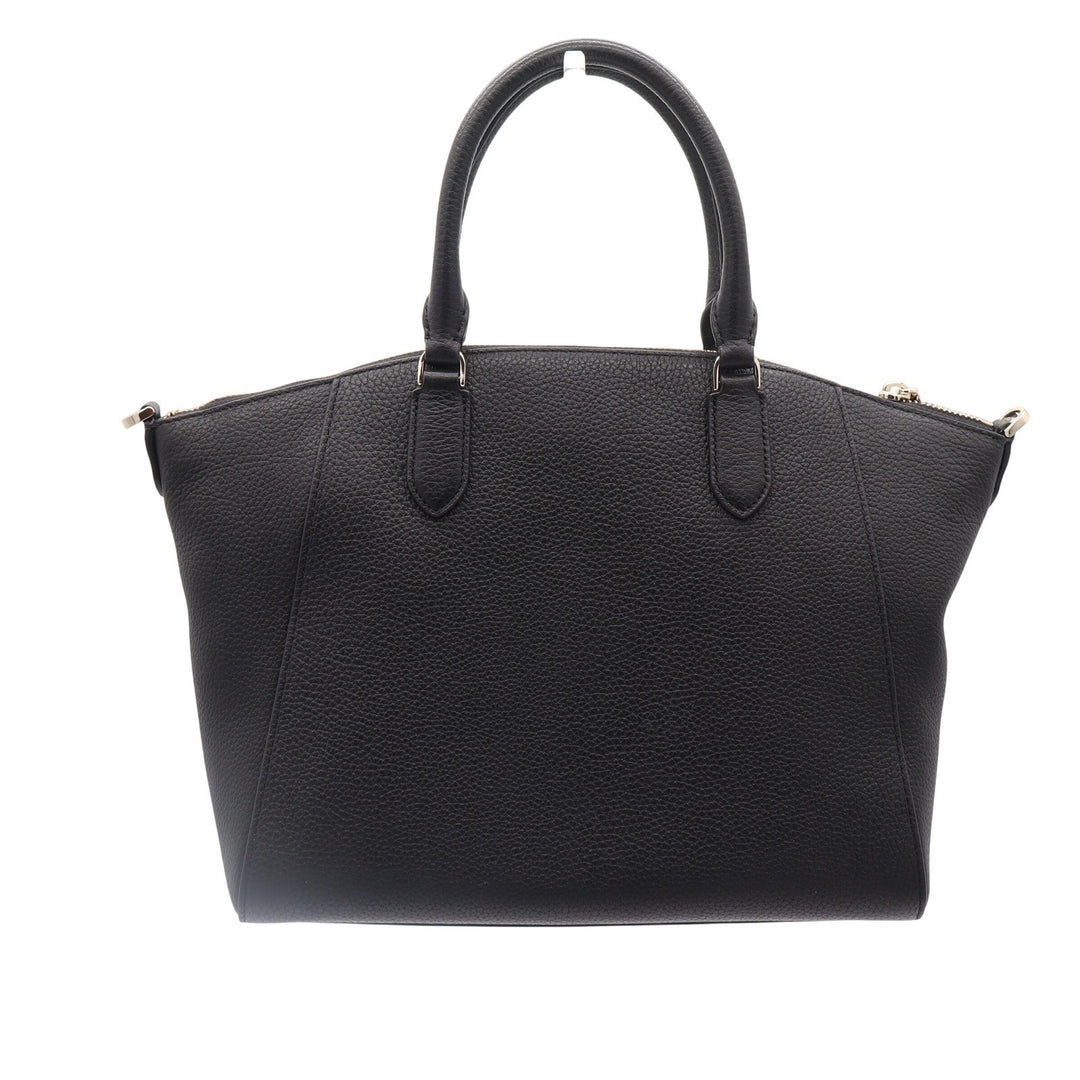 Kate Spade Parker Medium Satchel Black Pebbled Leather Bag