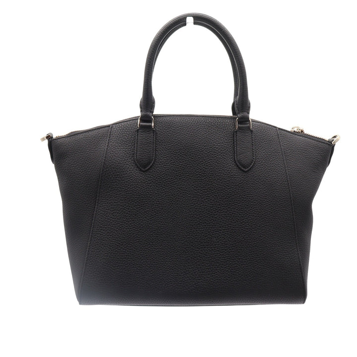 Kate Spade Parker Medium Satchel Black Pebbled Leather Bag