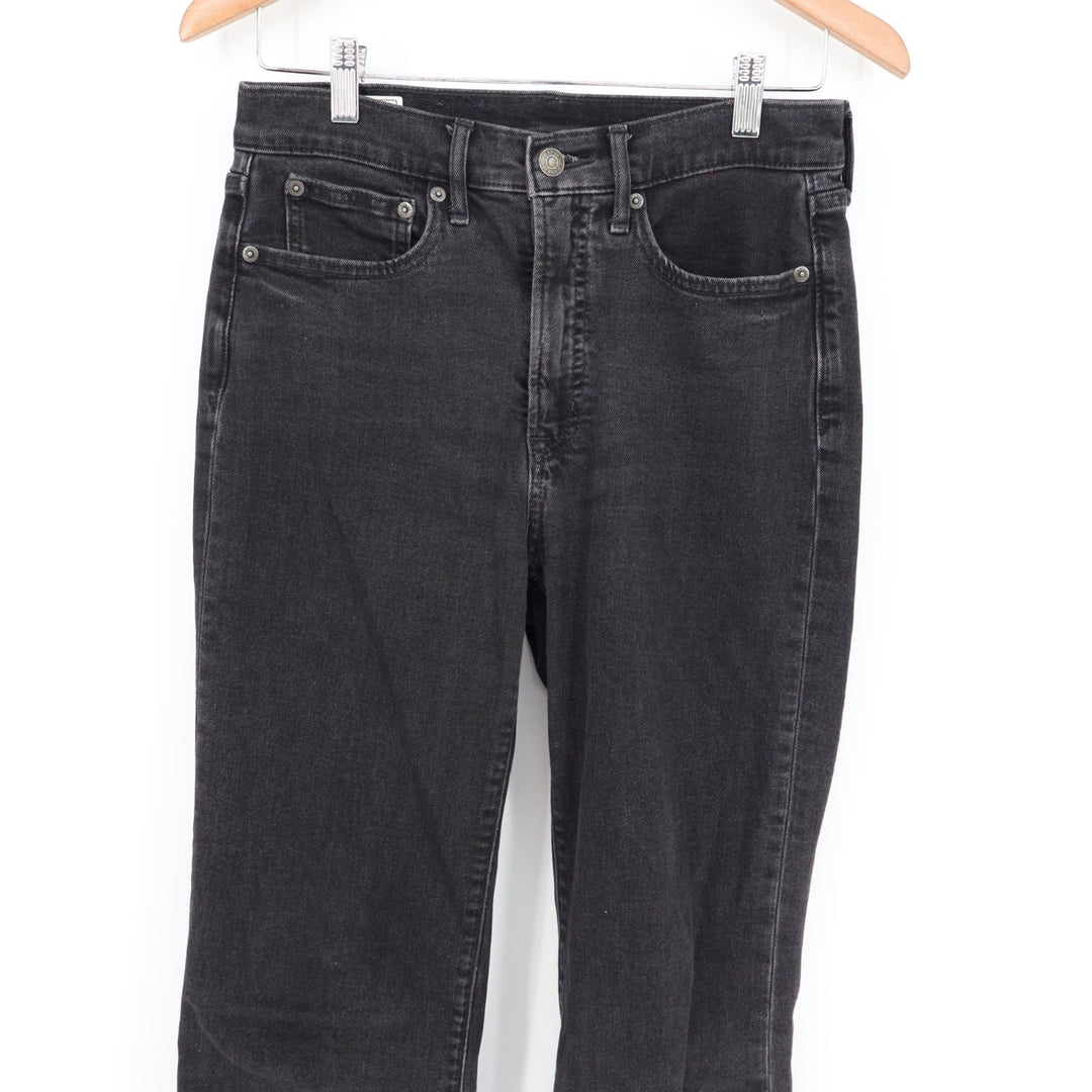 Gap Flare Jeans Womens 28/6 Charcoal Gray Denim Cotton Stretch Pockets High Rise