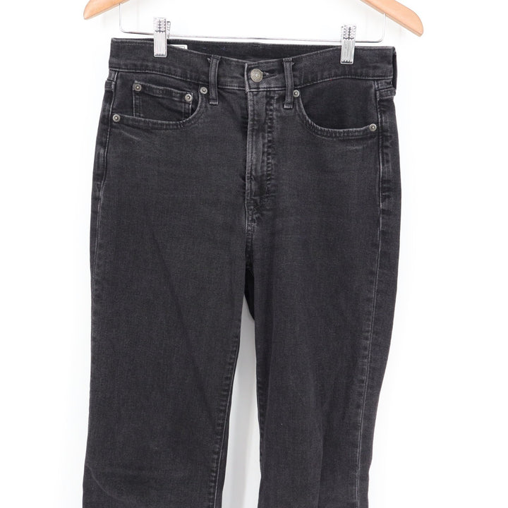 Gap Flare Jeans Womens 28/6 Charcoal Gray Denim Cotton Stretch Pockets High Rise