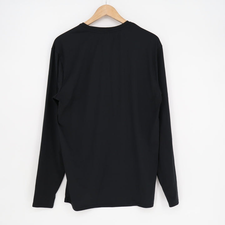 Champion Duo Dry T-Shirt Mens 2XL Black Stretch Long Sleeve Crew Neck Pullover