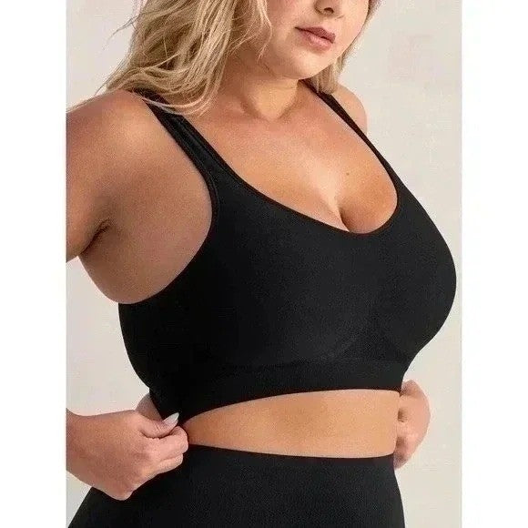 Truekind Daily Comfort Wirefree Shaper Bra Black Size L