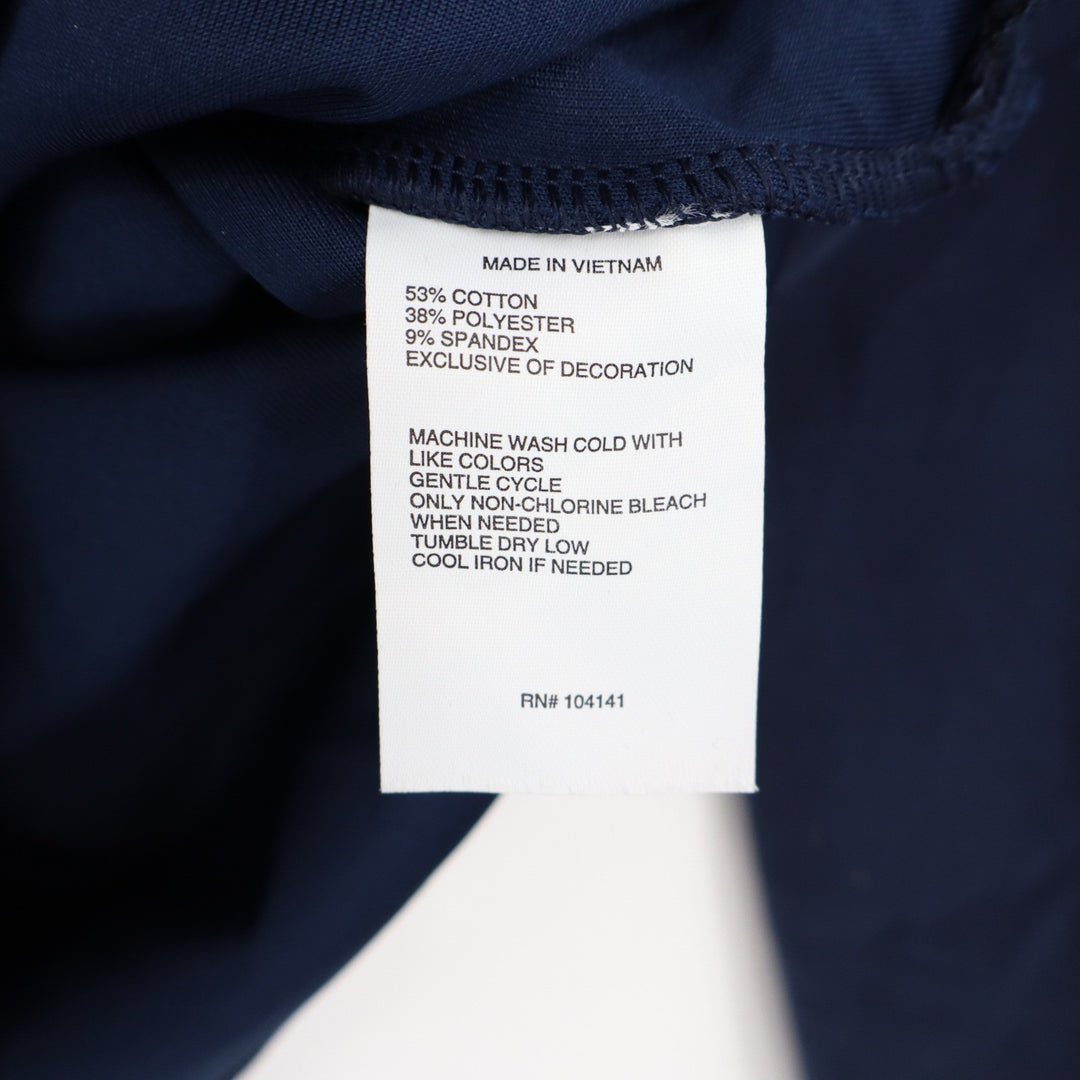 DSG Mens XS Navy Blue Crewneck Sweatshirt Side Zippers Sleeve Pocket