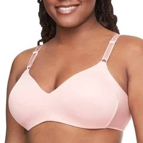 Warners No Side Effects Seamless Underwire Lightly Lined T Shirt Bra 34B Pink