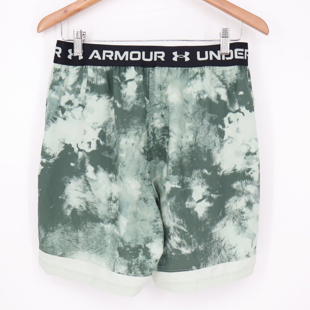 Under Armour Mens Vanish Woven 6in Printed Shorts Green Tie Dye 1376784-378 M