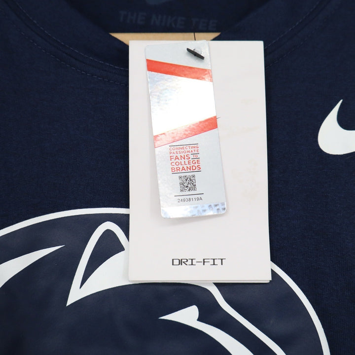 Nike Penn State Nittany Lions Football Dri-FIT T-Shirt Navy Blue Mens L