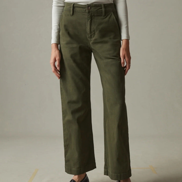 American Giant Women's Wide Leg Pant Size Utility Pants Workwear Made in USA
