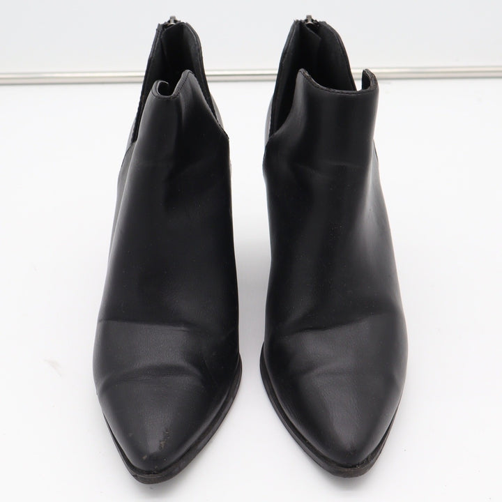 Soda Womens Black Pointed Toe Side Cutout Block Heel Ankle Booties Size 8.5