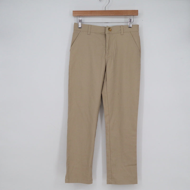 French Toast Boys Khaki Straight Leg Chino Pants Size 12 School Uniform Tan