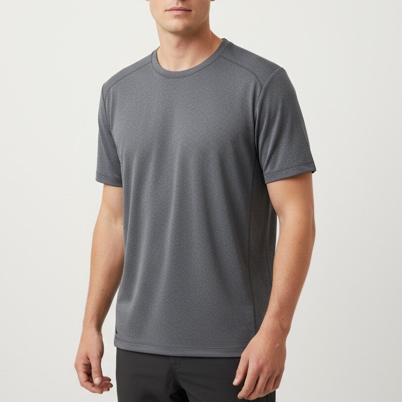 UNTUCKit Clarendon II Men's Grey Heathered Short Sleeve T Shirt Size M