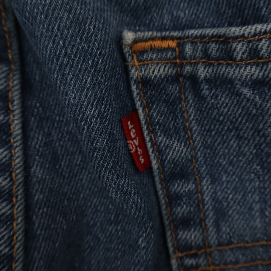 Levi's 505 Jeans Mens 31X30 Blue Denim Cotton Preppy Medium Wash Straight Leg