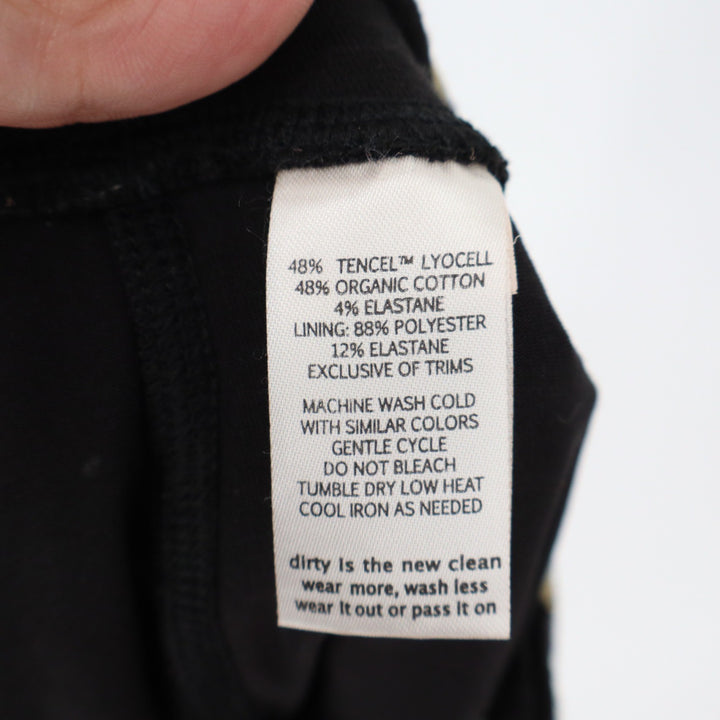 Toad&Co Floral Skort Black Organic Cotton Tencel Blend Active Skirt Small