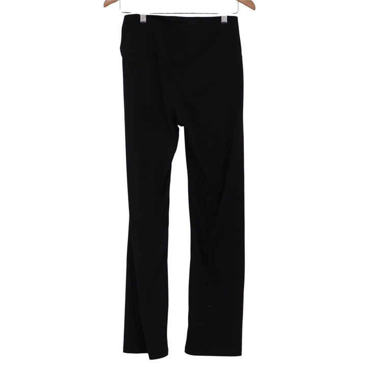 Black High Waisted Yoga Pants Straight Leg Activewear Leggings Womens Size M
