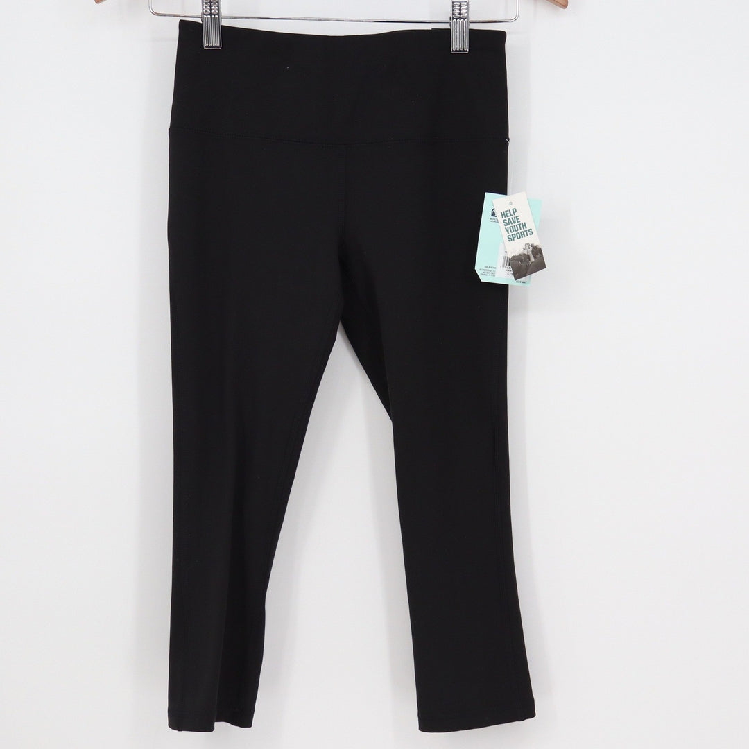 DSG Momentum Capri Womens XS Pure Black High Rise Crop Leggings