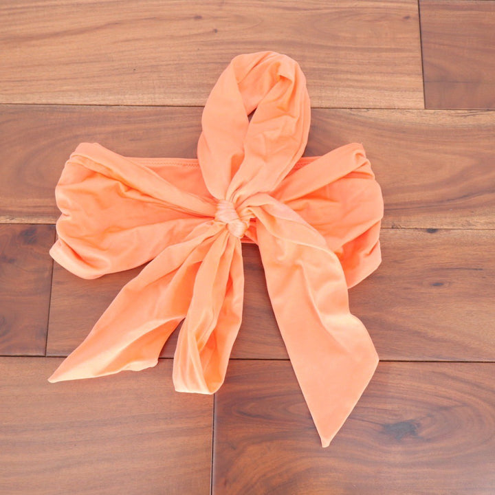 ASOS DESIGN Orange Bow Bandeau Bikini Top Swimsuit Beach Resort Size US 2