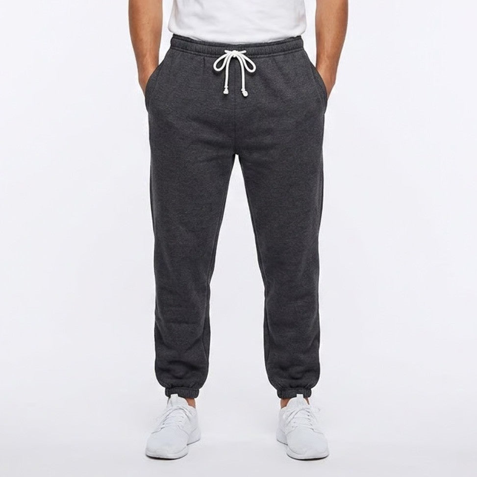 Athletic Works Mens 3XL Charcoal Heather Grey Fleece Jogger Sweatpants