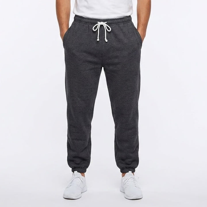 Athletic Works Mens 3XL Charcoal Heather Grey Fleece Jogger Sweatpants