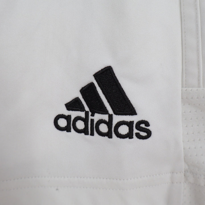 Adidas Aeroready Mens White Soccer Training Shorts Size M Striped Athletic