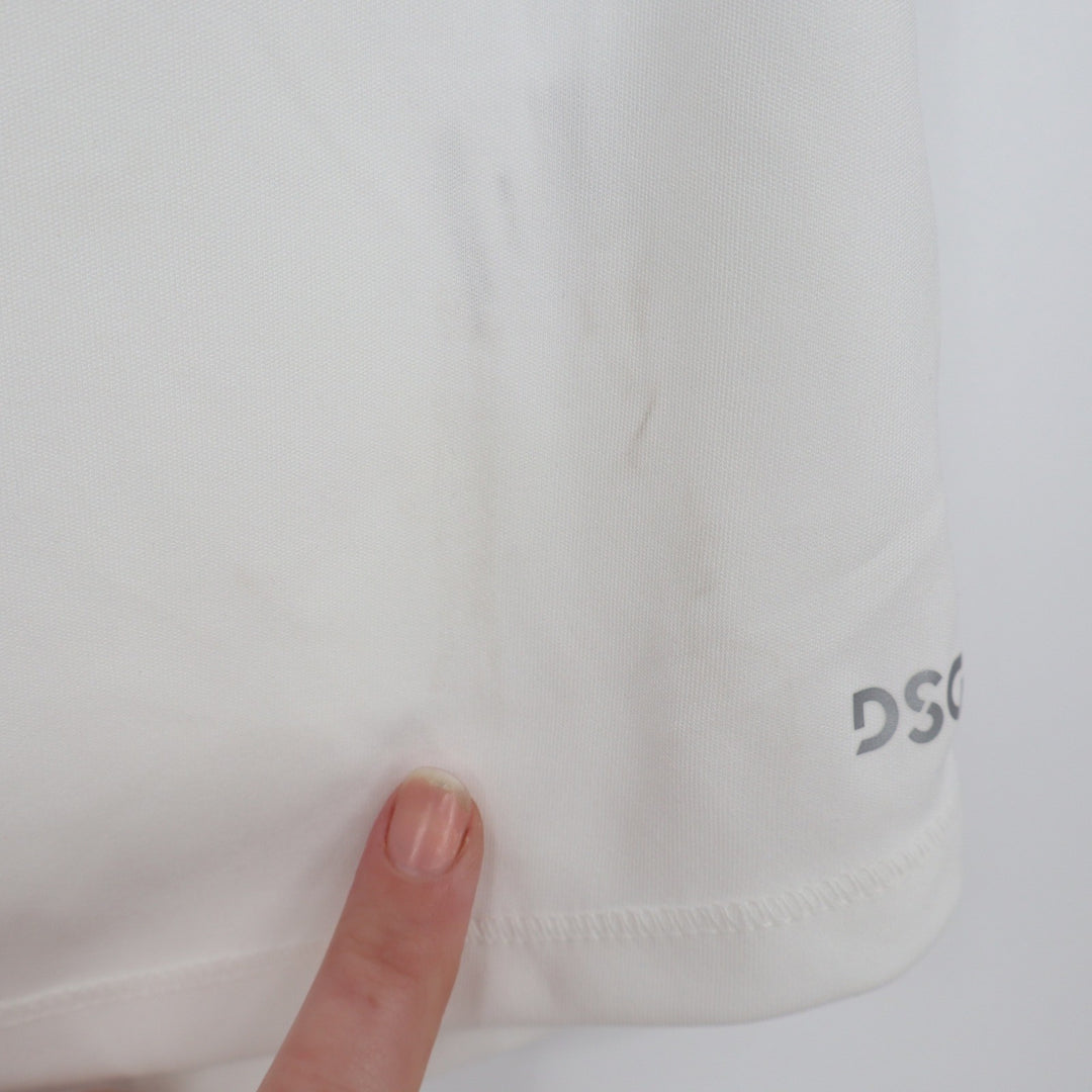 DSG Girls White Short Sleeve Athletic Performance Tee Shirt XS 6-7