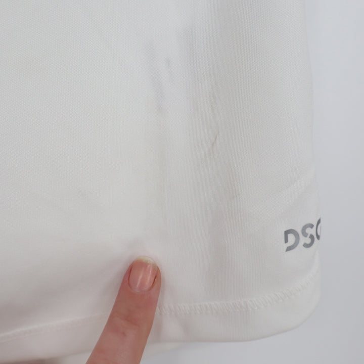 DSG Girls White Short Sleeve Athletic Performance Tee Shirt XS 6-7