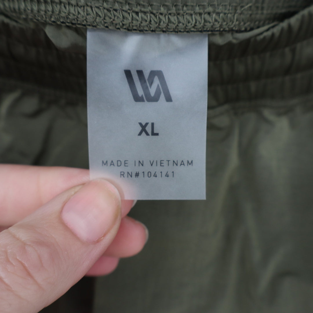 VRST Mens All-In 5 Inch Unlined Shorts Olive Green Shine XL