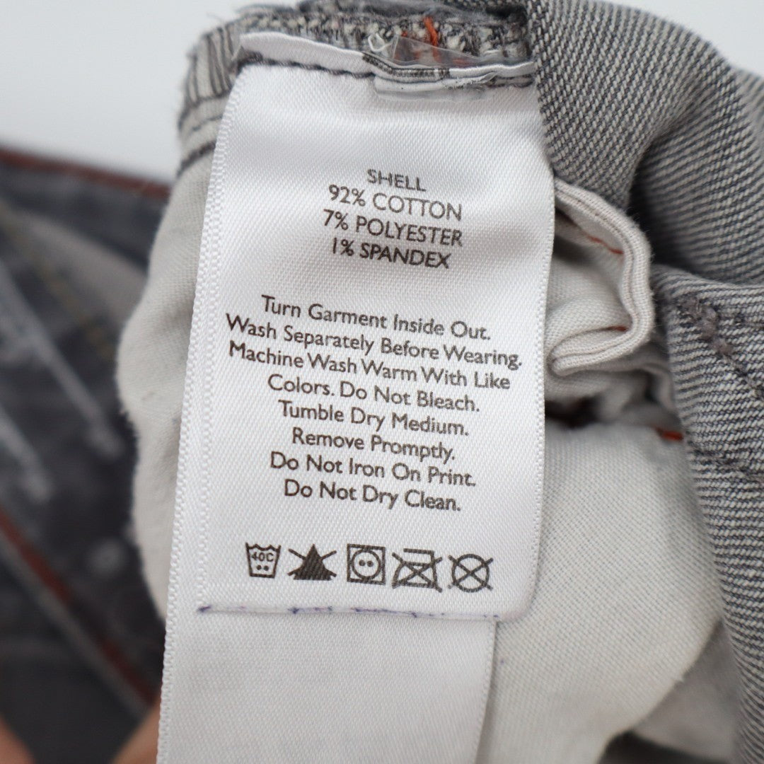 Eddie Bauer Skinny Jeans Womens 16 Gray Denim Cotton Stretch Zip Fly High Rise