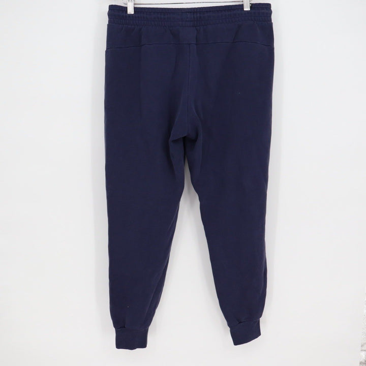 Puma Navy Blue Jogger Sweatpants Embossed Logo Athletic Casual Size L