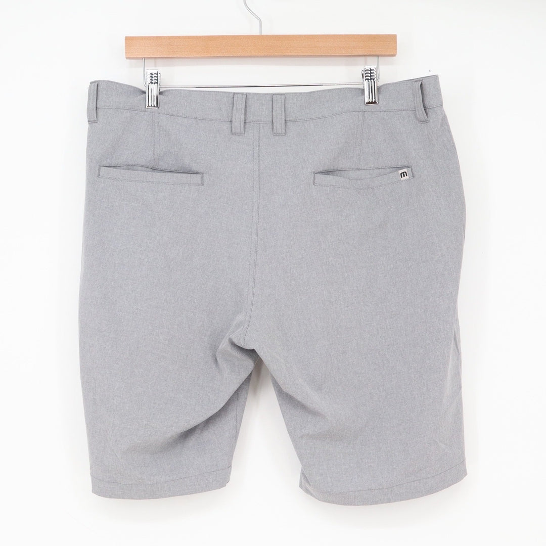 TravisMathew Shorts Mens 36 Performance Golf Grey Stretch Excellent