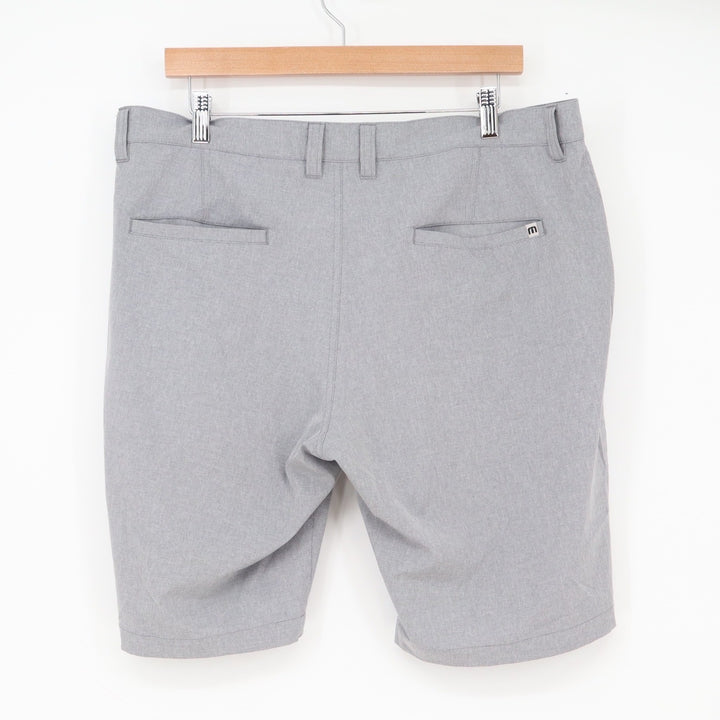 TravisMathew Shorts Mens 36 Performance Golf Grey Stretch Excellent