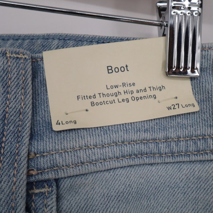 Hollister Low-Rise Bootcut Jeans Light Wash Blue 4L W27 Long
