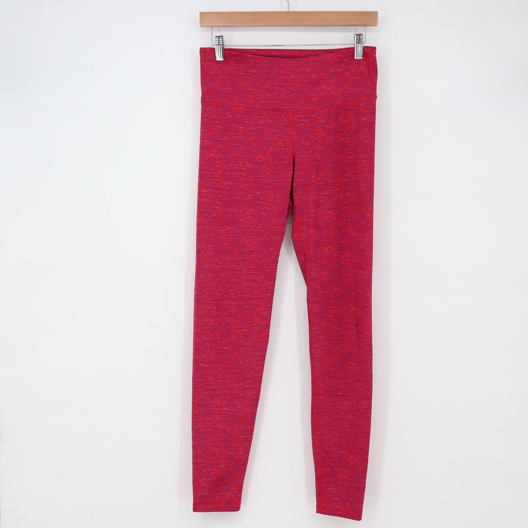 Old Navy Leggings Womens Medium Go-Dry Fitted Pink Space Dye Active Excellent