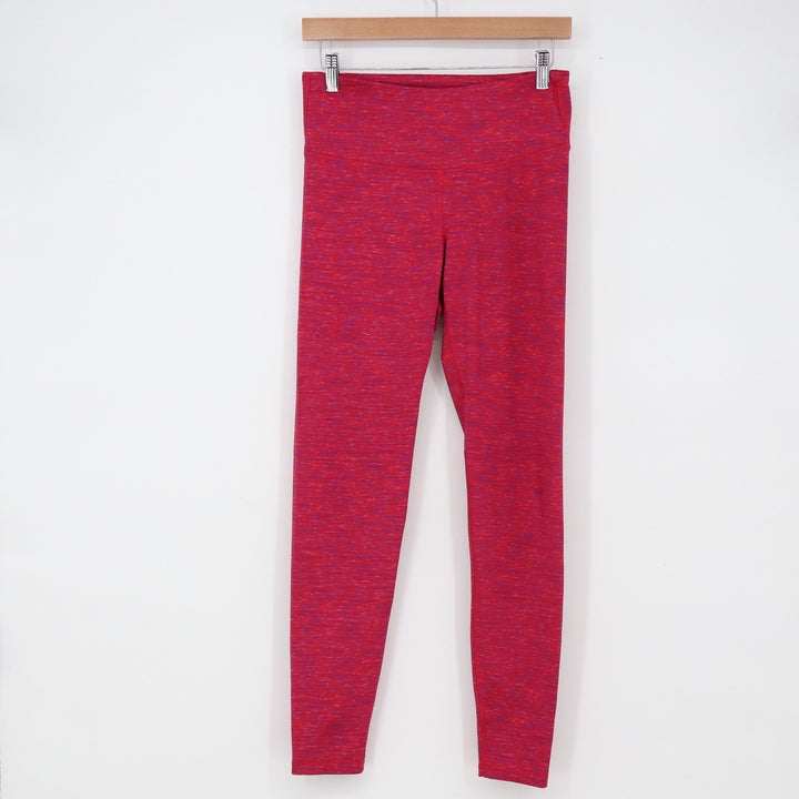 Old Navy Leggings Womens Medium Go-Dry Fitted Pink Space Dye Active Excellent