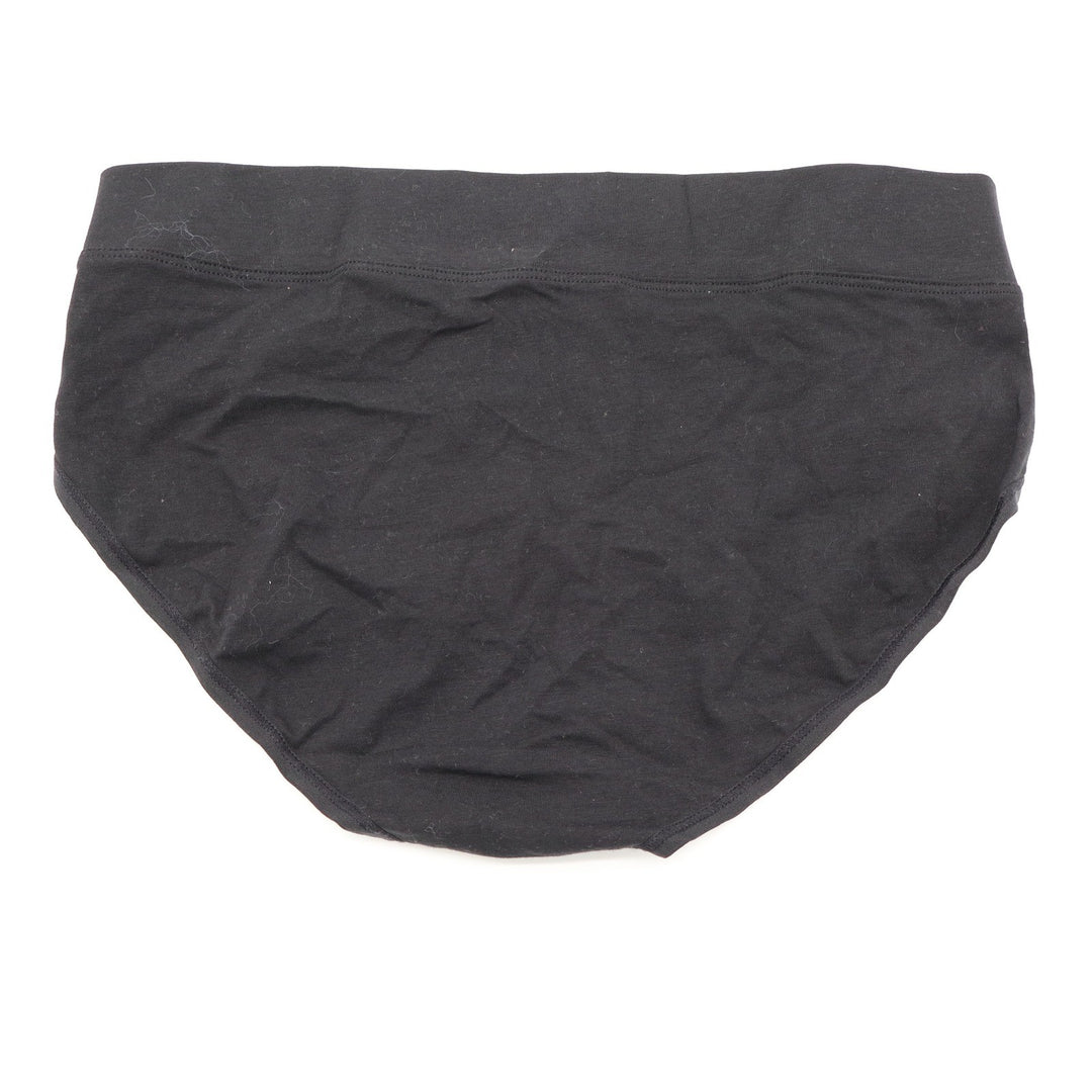 Felina Womens Black Pima Cotton Blend Bikini Panties Style 4831 Small