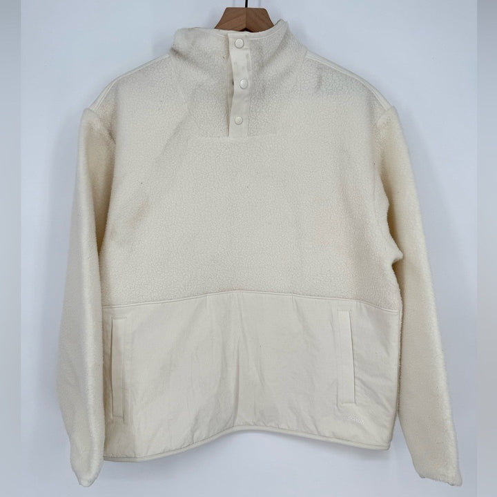 Allbirds Women's Fluff Fleece Pullover Natural White Size L