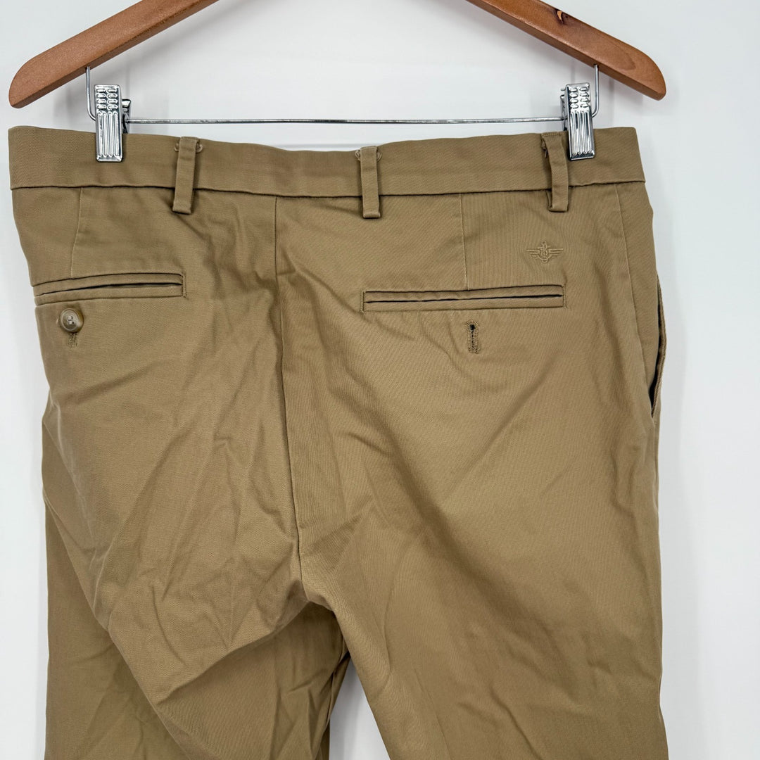 Dockers Flex Comfort Pants Men 32 X 32 Khaki Slim Fit Cotton Stretch Tapered Leg