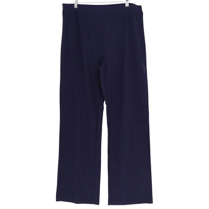 Vintage Venezia Vitale Ankle Pants Womens 16 Tall Navy Blue Straight Leg Stretch