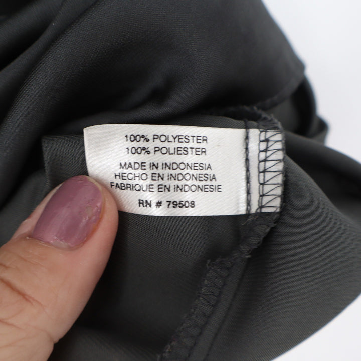 Violet & Claire Charcoal Grey Ruffle Tie Neck Halter Blouse Womens Medium