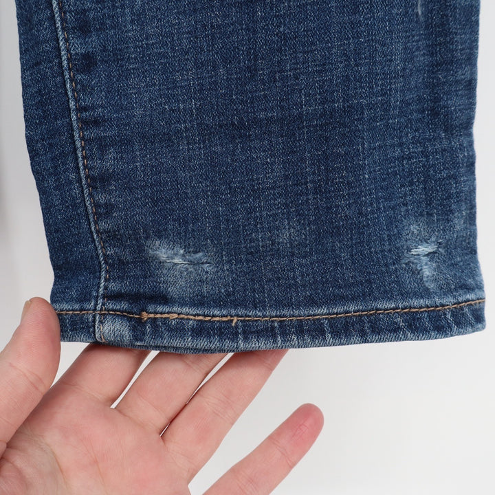 Levi's 311 Shaping Skinny Capri Jeans Womens 28 Blue Whiskered Denim Stretch