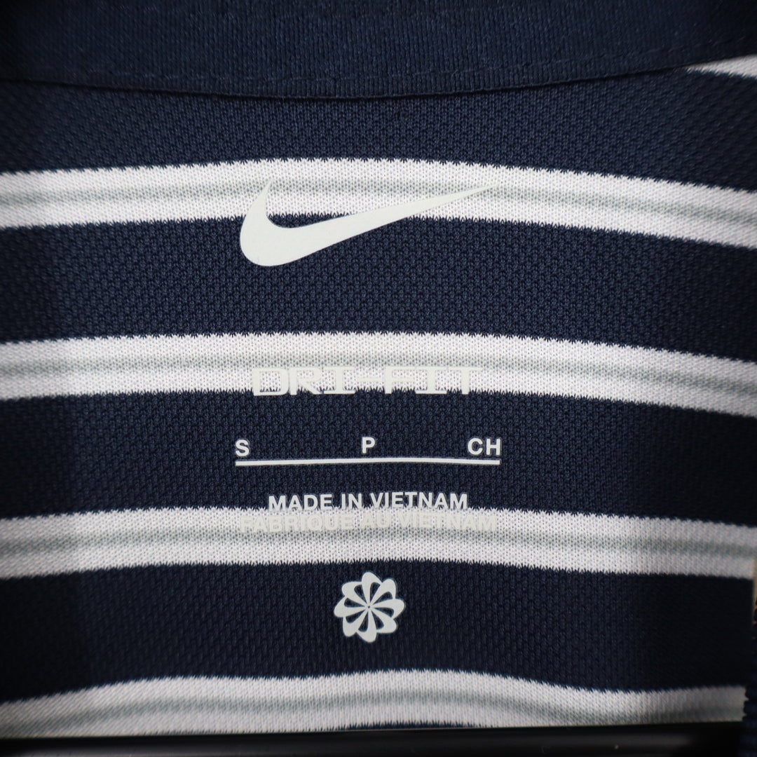 Nike Golf Mens Dri-FIT Victory Striped Polo Shirt Navy White Small