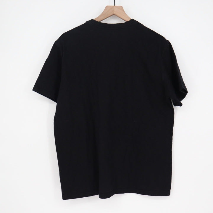 American Giant Mens V Neck T Shirt Black Cotton Size L Made USA Soft Basic Tee