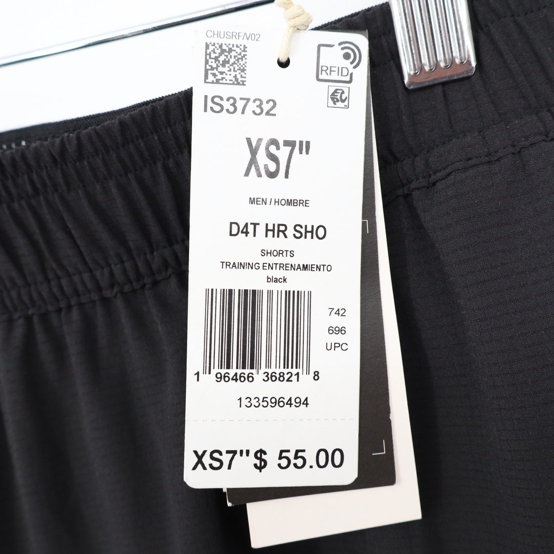 Adidas Men D4T HR Training Shorts Black HEAT.RDY 7 Inch Inseam XS