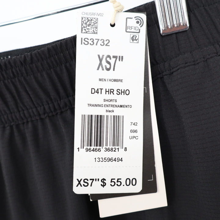 Adidas Men D4T HR Training Shorts Black HEAT.RDY 7 Inch Inseam XS