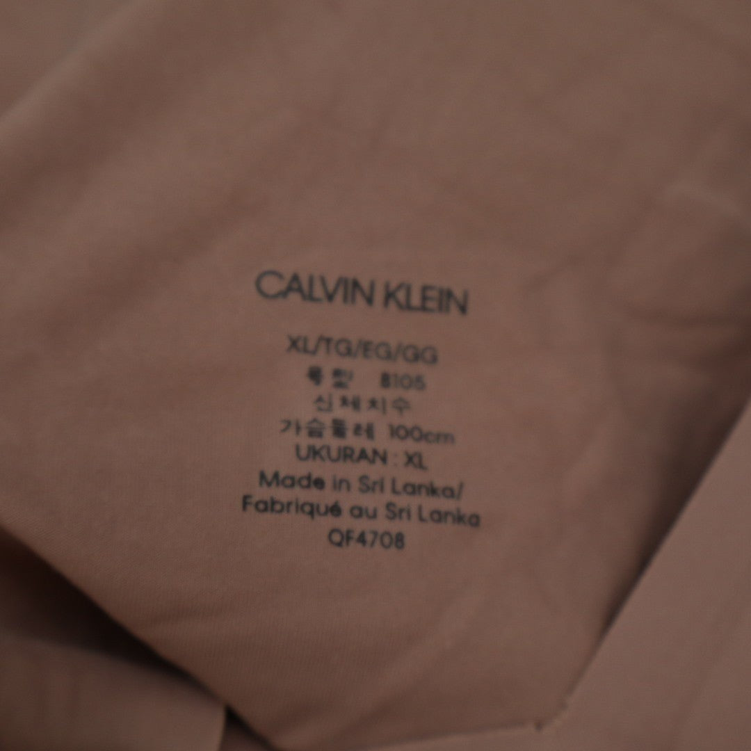 Calvin Klein Invisibles Lightly Lined Bralette Bra Women XL Brown Stretch V-Neck