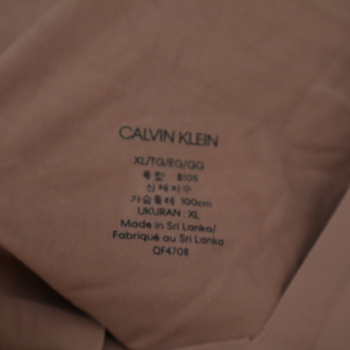 Calvin Klein Invisibles Lightly Lined Bralette Bra Women XL Brown Stretch V-Neck